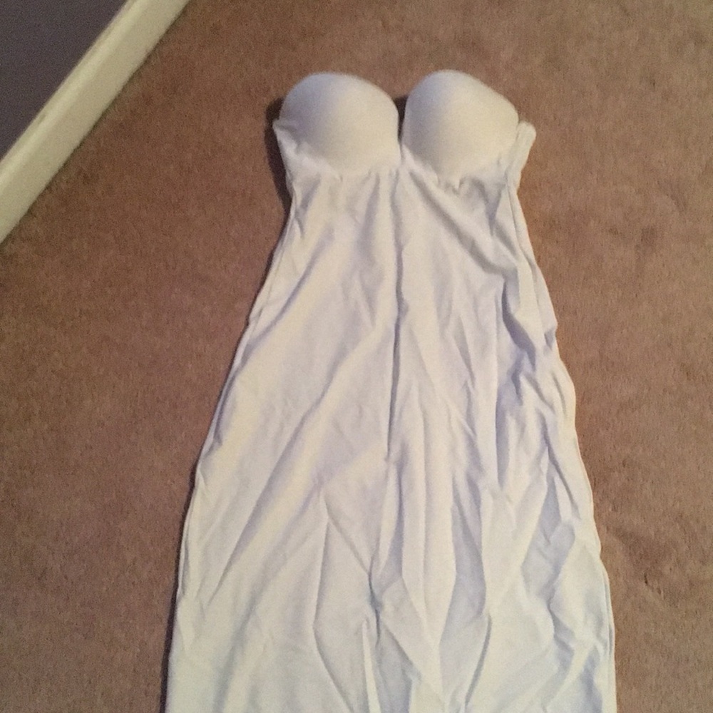 Strapless long slip